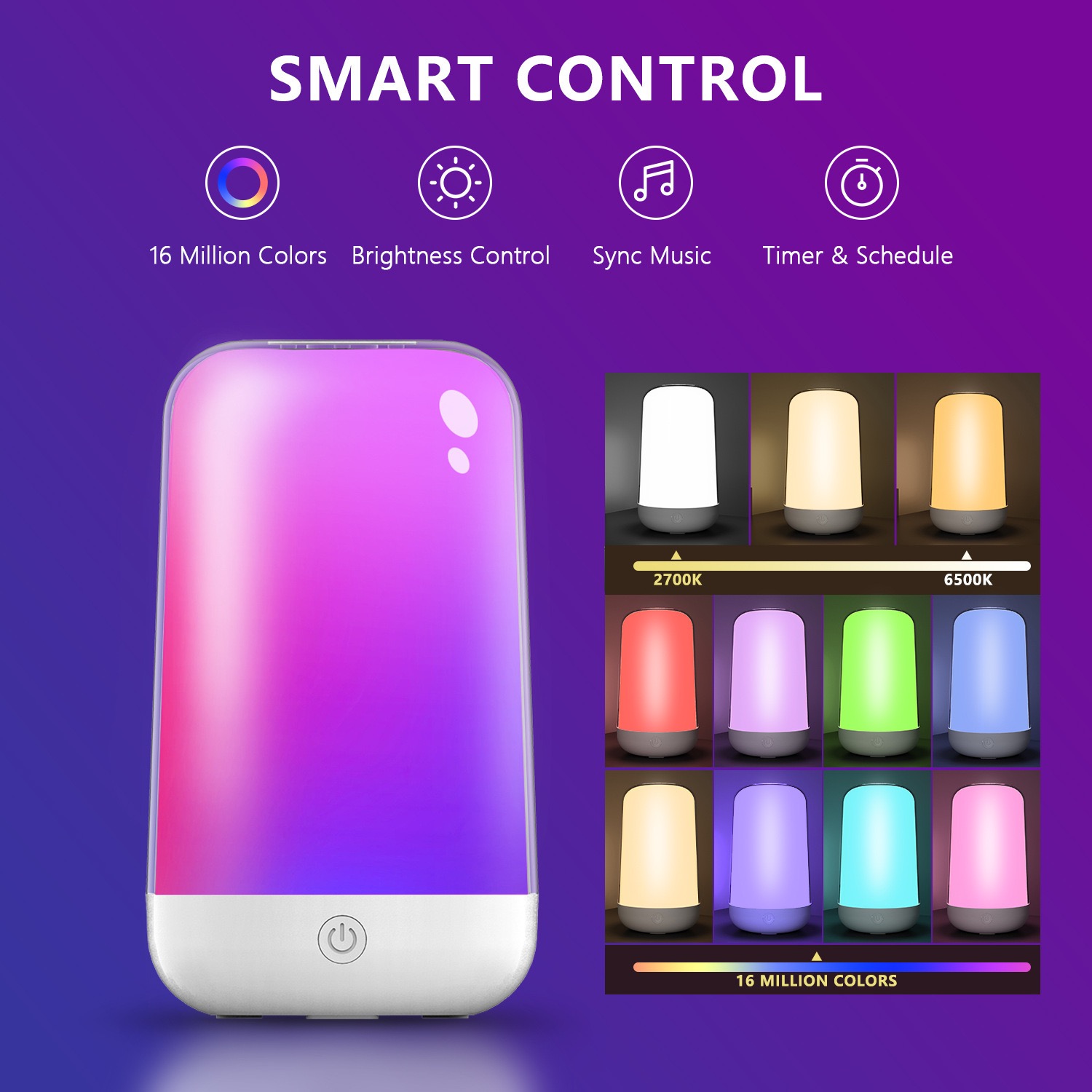 Rgb Desk Lamp Smart - Lampada da Tavolo Smart Touch Compatibile