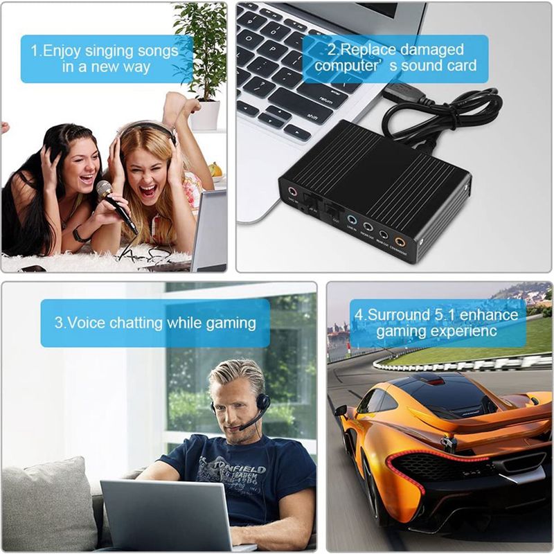 Scheda Audio Ottica USB AA19 6 - Usb Sound Card External recensione e prezzo