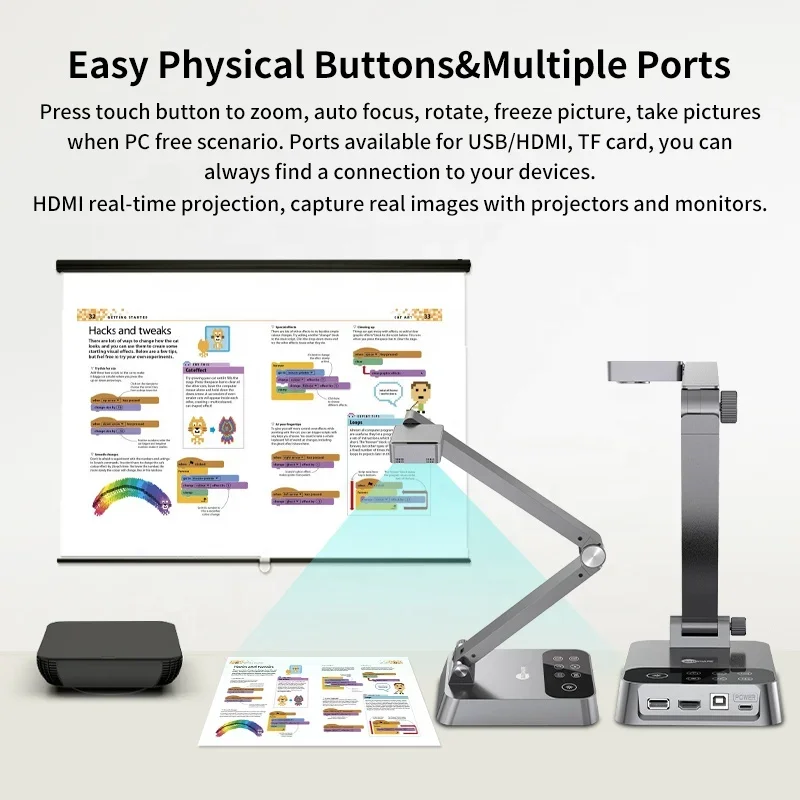 Nuovo Proiettore Educativo Por - Document Camera Visualizer recensione e prezzo