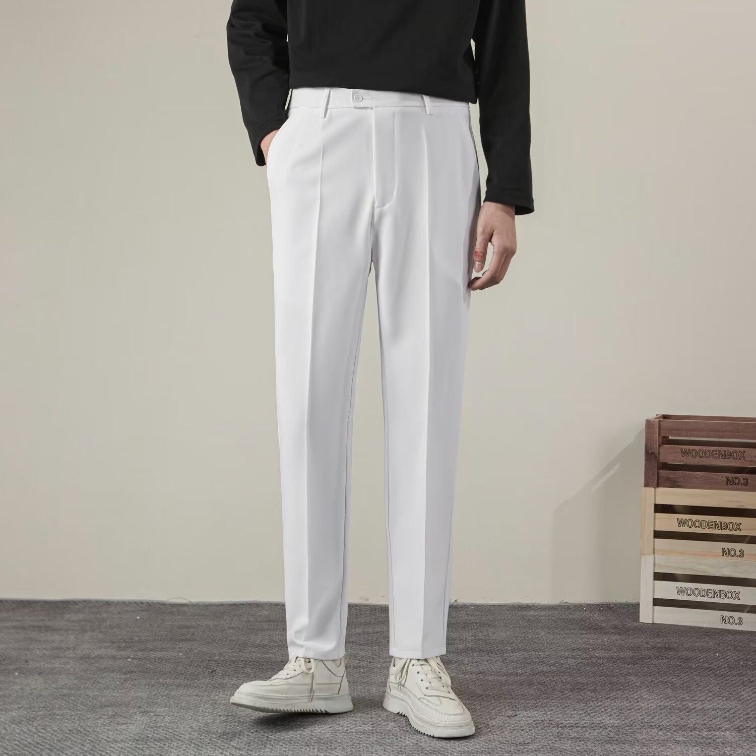 Pantaloni casual dritti tinta  - Smart Pen Digital recensione e prezzo