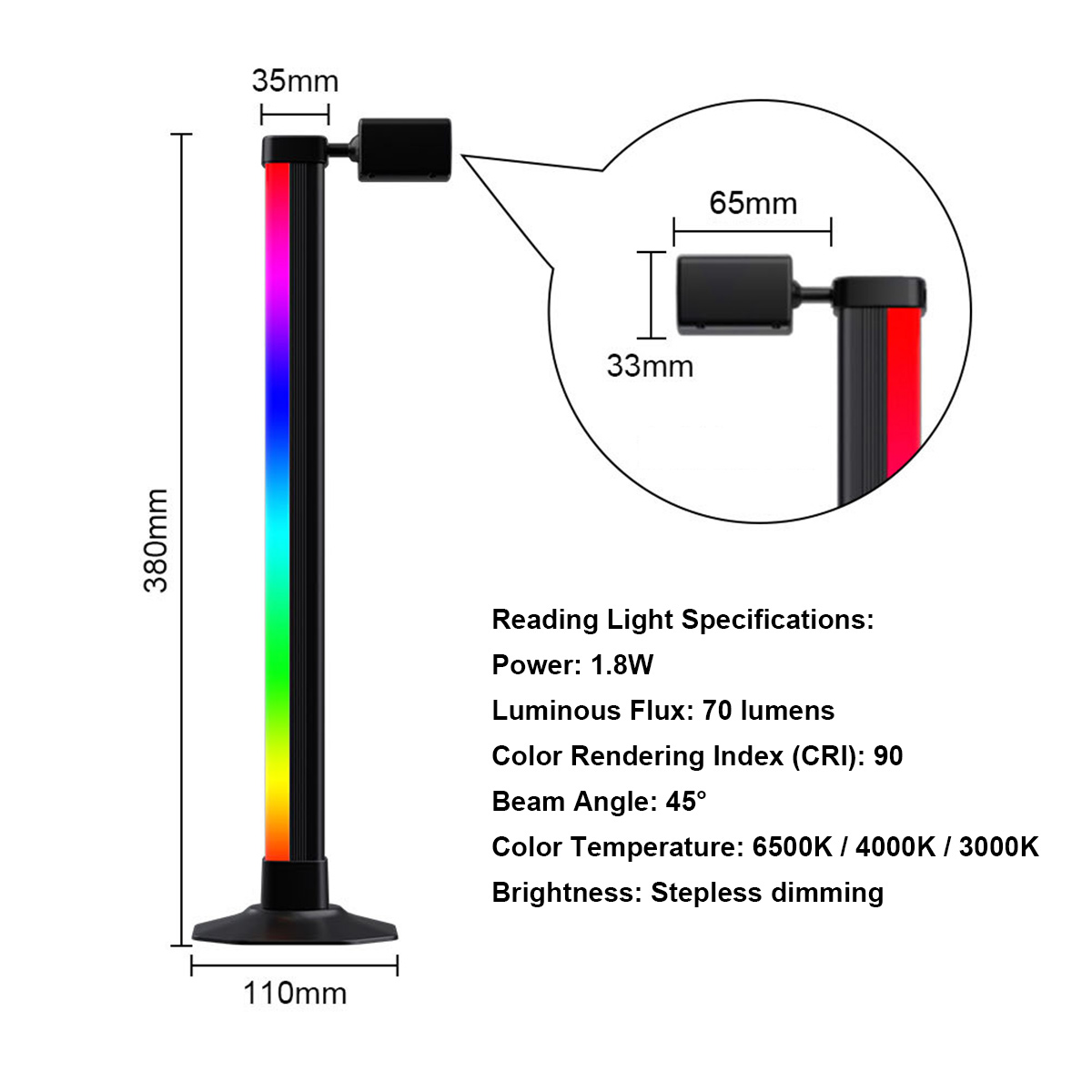 Barra luminosa intelligente a  - Rgb Desk Lamp Smart recensione e prezzo
